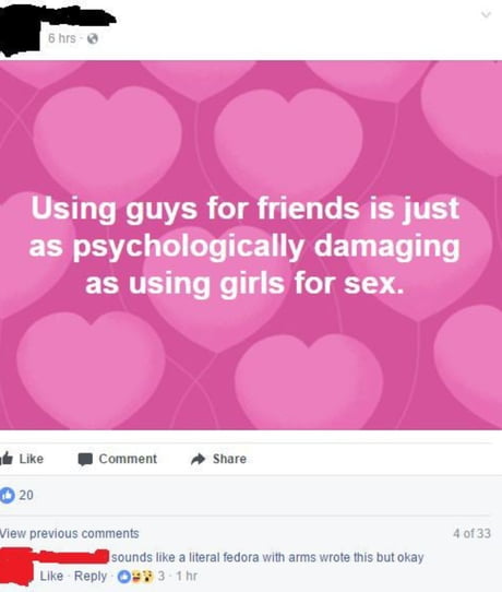 Men and Women Can't Be Just Friends