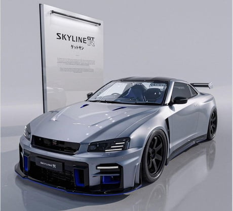 Nissan R36 Skyline Render - 9GAG