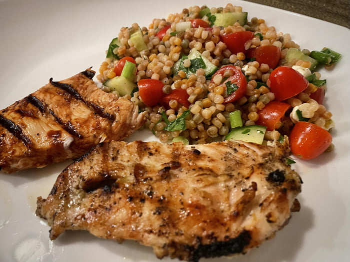 Grilled chicken and couscous salad 9GAG