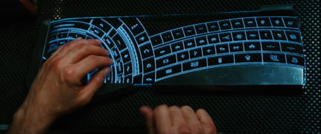 Question - What's the deal with Tony's weird symbol keyboard in Iron Man? -  9GAG
