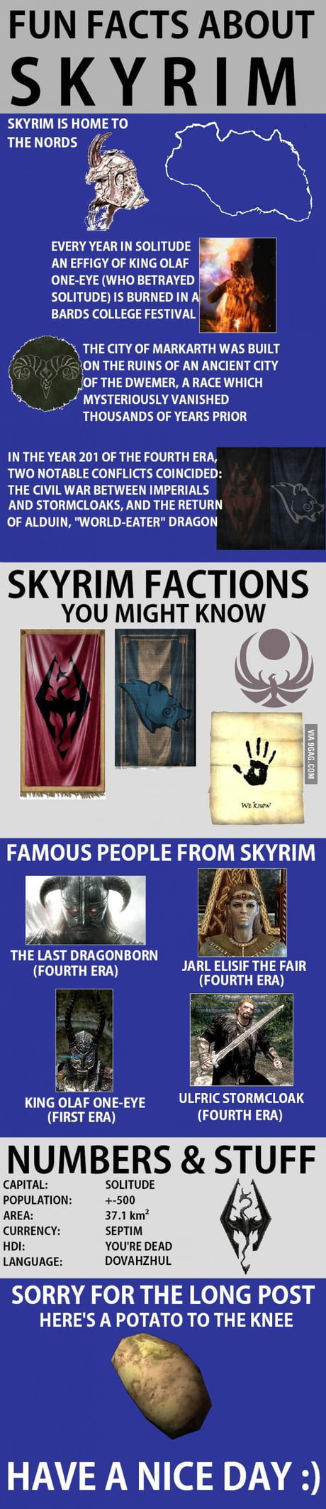 Fun Facts About Skyrim 9gag