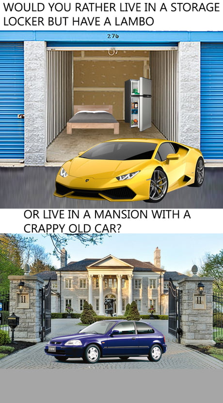 should i buy a nice car or a house