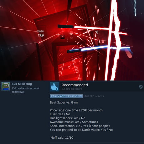 Steam Reviews 11/10