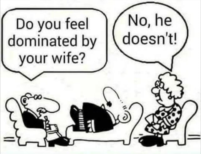 Overly attached wife