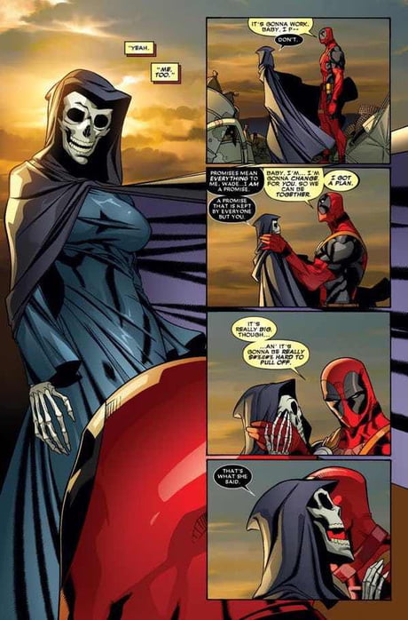 Deadpool Death Porn Tits - So, Deadpool banged Death in the comics... - 9GAG