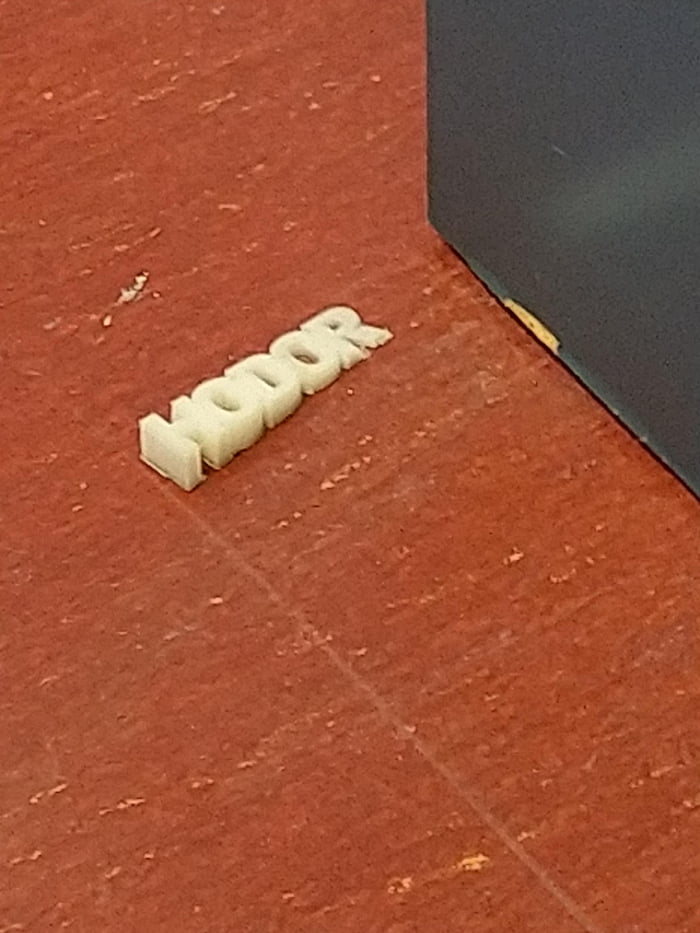 3d printed door stopper at my school