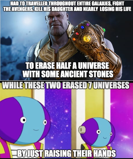 Zeno Samas, making some as powerful as Thanos look like a noob - 9GAG