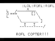 Scroll down so ROFLCOPTR reach the sky