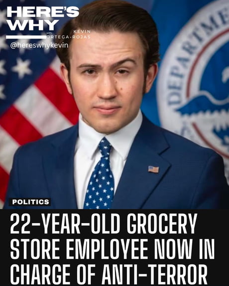 Thomas Fugate has no experience in security, intelligence, or public service but is now the head of the US' efforts against terrorism - 9GAG