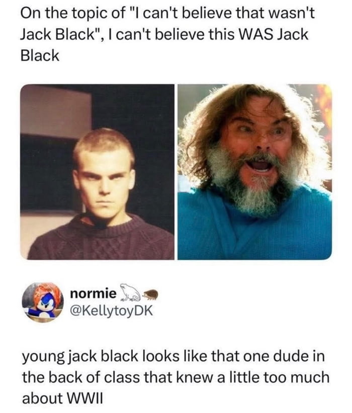 Jack Black's glow up is wild