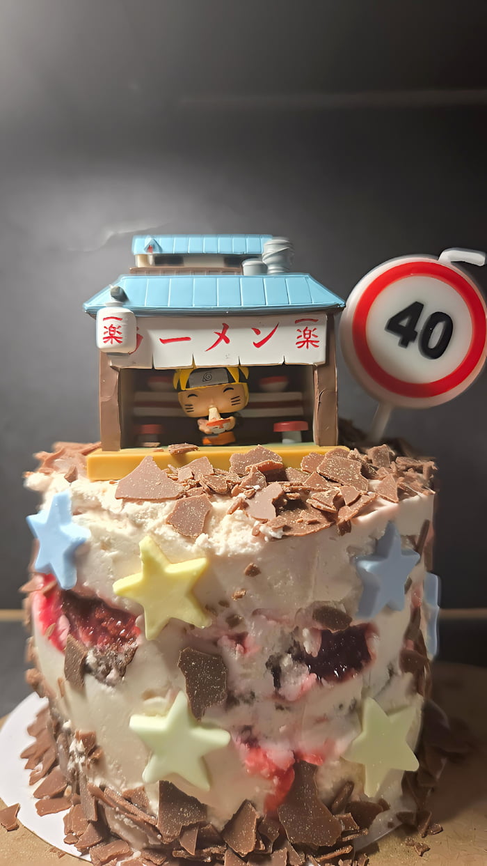 My husband turned 40! Packed a mini cake in his lunch bag as a suprise. because grown men deserve surprises too. I hope he sees here :)