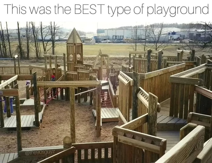 These playgrounds were peak childhood and you cant convince me otherwise