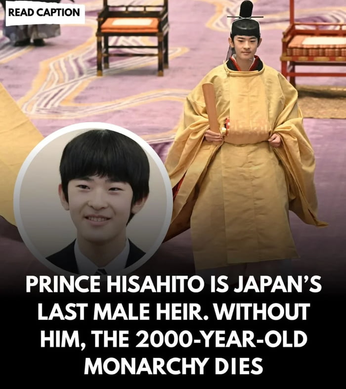 Japan\u2019s 2,000-year-old monarchy currently depends on one teenage boy