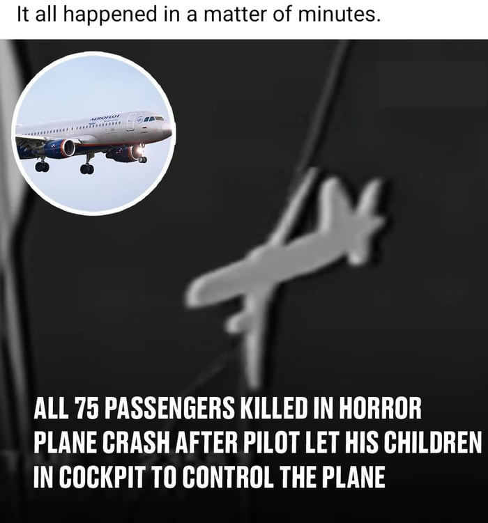 1994 story. 0051 child switches off autopilot. 0058 crash. Dad oops