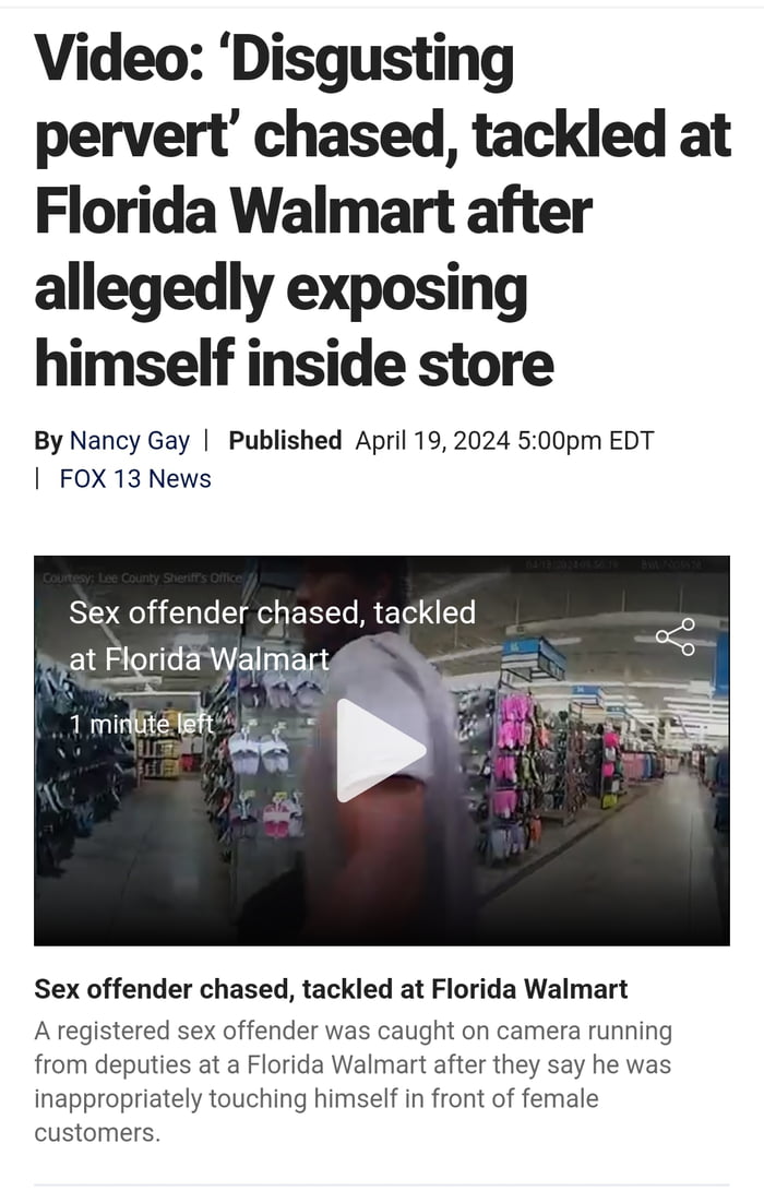 Florida Walmart man strikes again - 9GAG