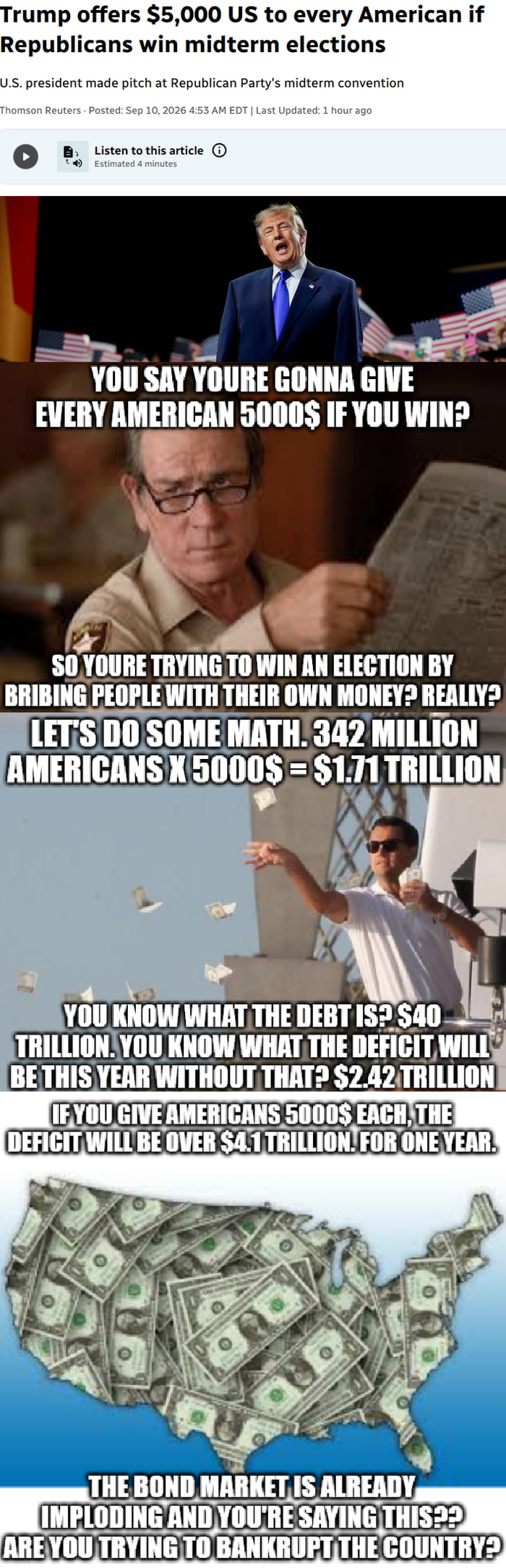 Bribing voters to win an election. Great idea... its what totally honest and legit politicians do