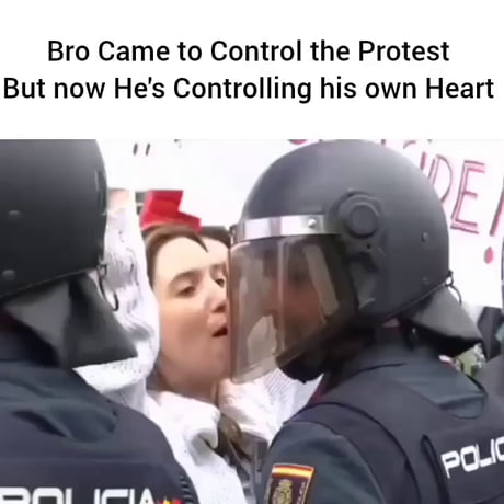 When the protest turns into a love story