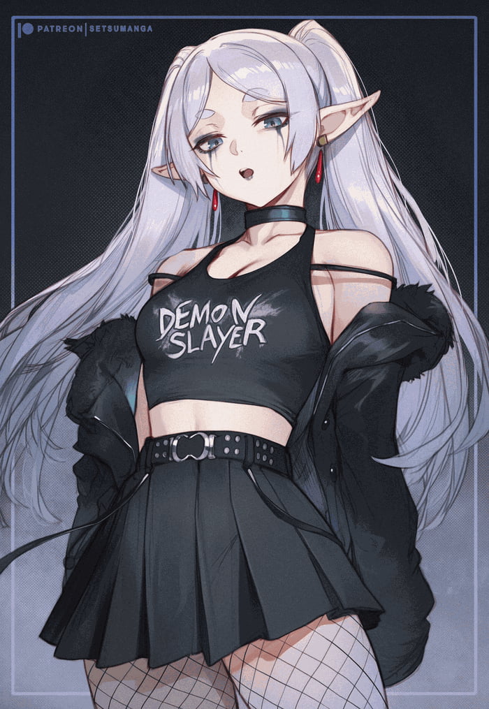 Goth Frieren for spooktober, improving upon perfection