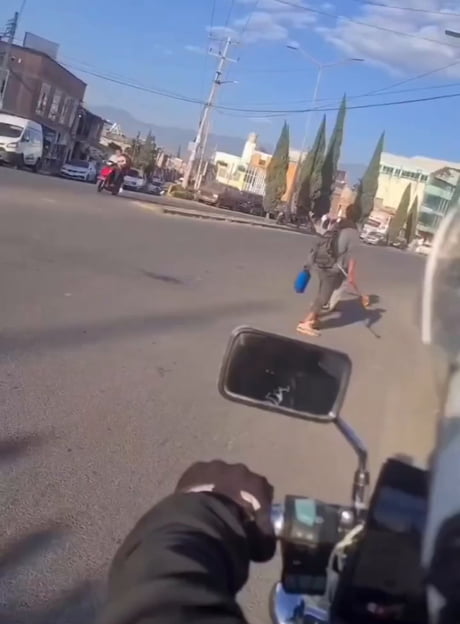 Why in the world would you chase someone that literally spits fire at you