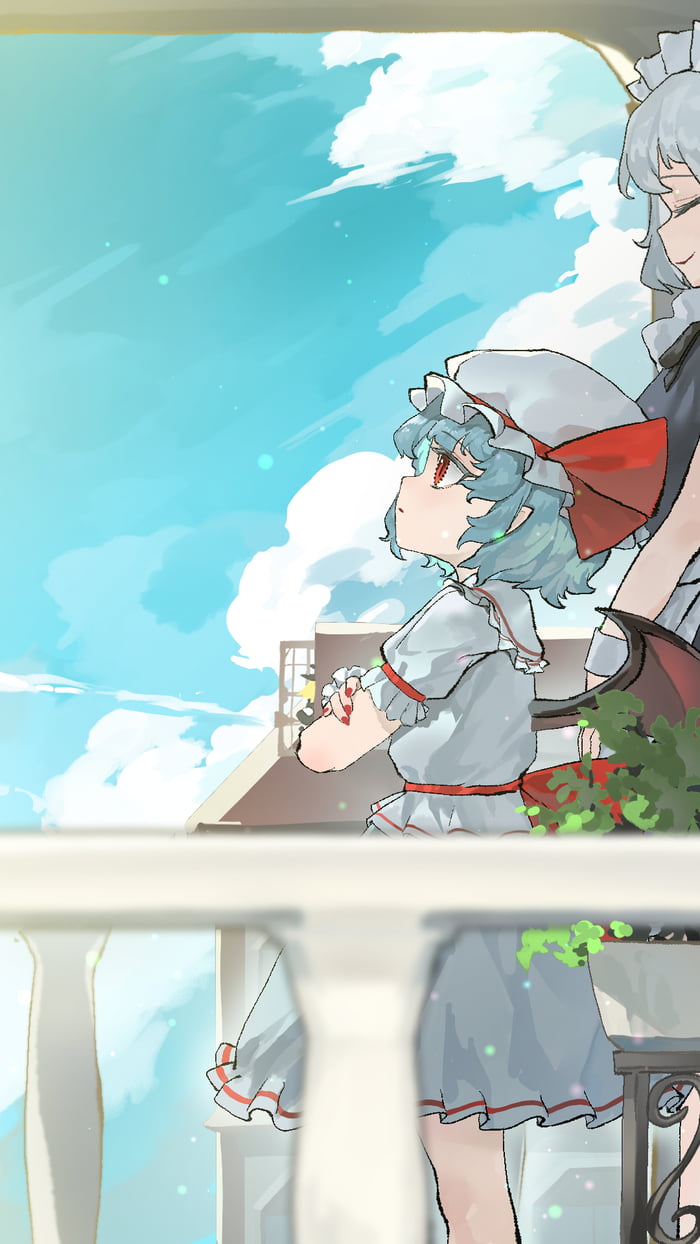 Remilia is deep in thought.