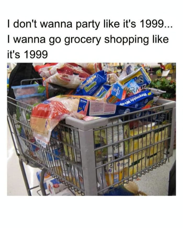 This grocery cart is a nostalgic blast from the past