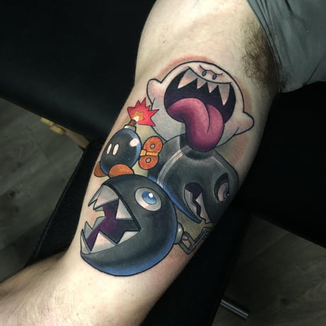 BIGGGG cutie kawaii chain chomp for my bestie avablvck  yall i  fuckin killed her hahaha she was dying so bad but shes a toughie and   𝕁𝕖𝕣𝕣𝕚  jerritattoos on Instagram