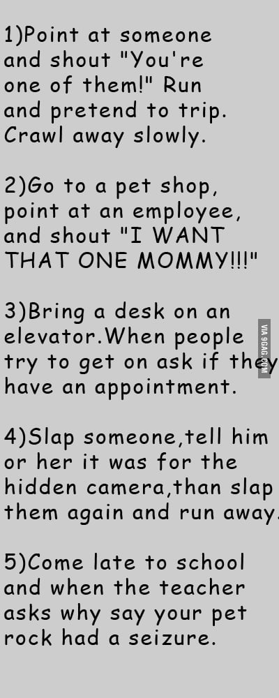 5 funny things to do when youre bored - 9GAG