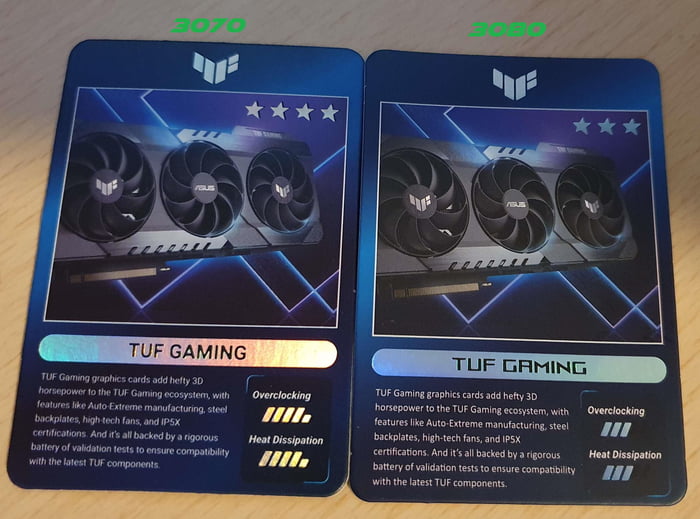Asus graphics card, trading card! What does yours look like? 9GAG