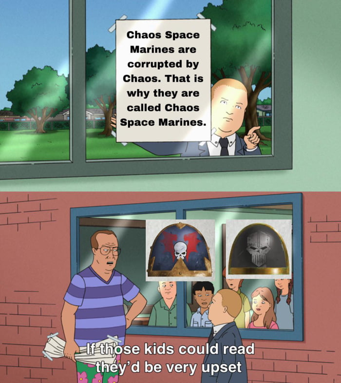 Chaos Space Marine fans when their Chaos faction has Chaos in it - 9GAG