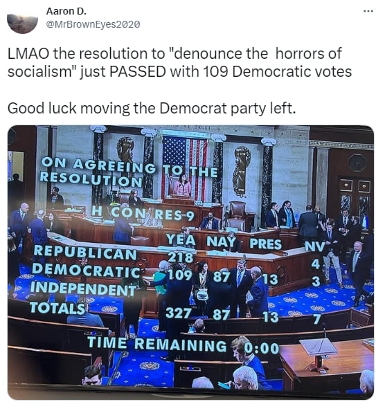 Good Luck Moving The Democrat Party Left - 9GAG