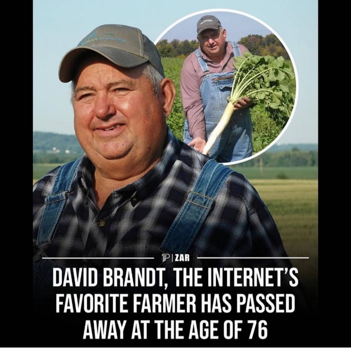 David Brandt, the farmer behind viral ‘it’s honest work’ meme, dies