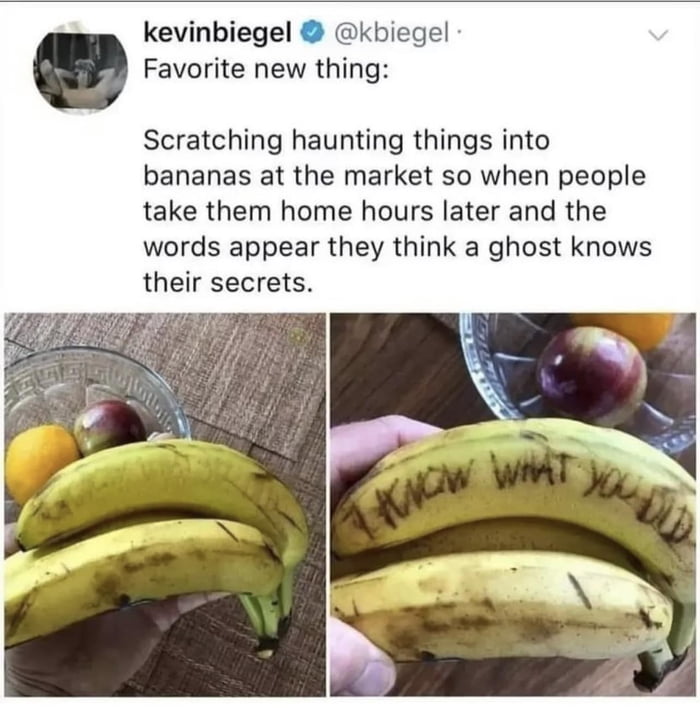 I hate haunted bananas 9GAG