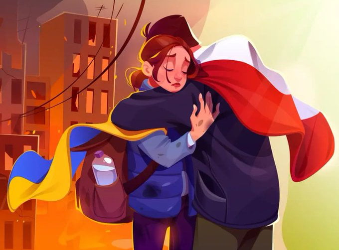 Did you know that : Since the beginning of the war in Ukraine, 7.654 million people have crossed the Ukraine-Poland border and not a single refugee camp has been set up, which gives us a world record. We can be proud of ourselves