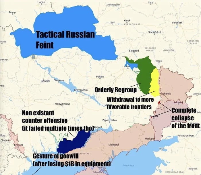 Russbots/Vatniks : Ahahaahahah ! UA retreat from Avdeevka ! Russia STRONK !! Cope, seethe and mold Ukrobots !! / Meanwhile Russia :
