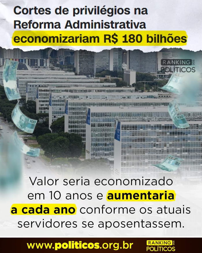 O Brasil Precisa Avançar Com O Projeto Da Reforma Administrativa - 9GAG