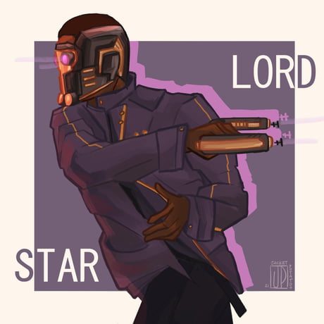 Fan Art Of T Challa As Star Lord 9gag