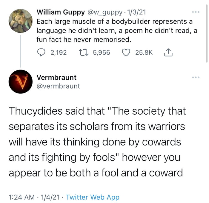 Thucydides said