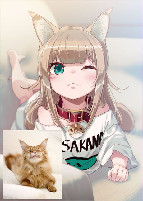 What Would Cats Look Like As Anime Girls? This Japanese