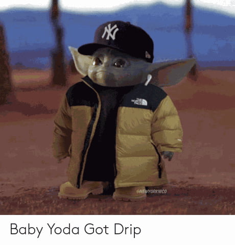 Braddy478 - Baby yoda with the drip 😂 👉🏽(via