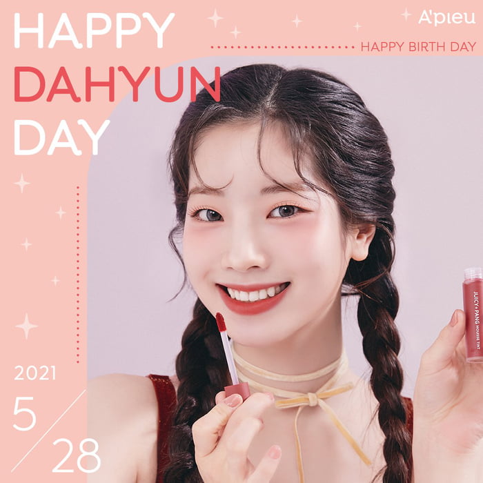 Photo : A'pieu Japan Twitter Update - Happy Birthday post to Dahyun