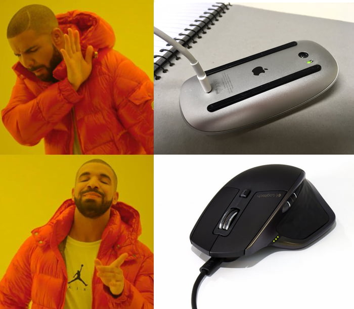 I'm charging my mouse while using it - 9GAG