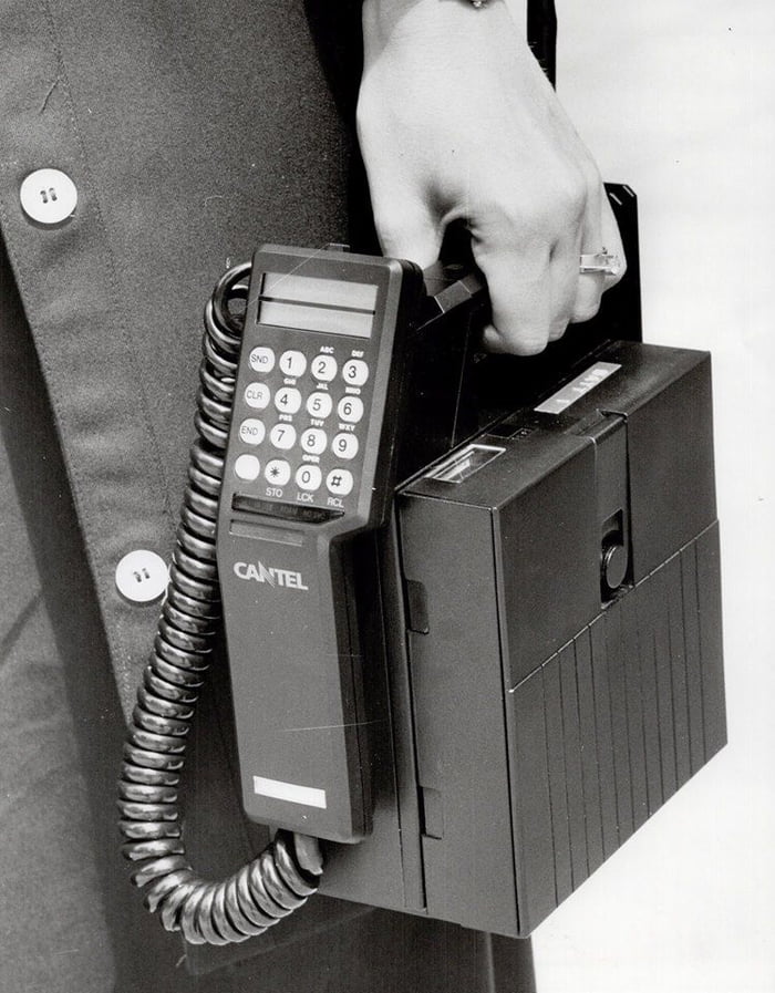 The first handheld cellular mobile phone was demonstrated by John F ...