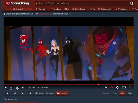 Someone posted a full Spider-Verse movie on Spankbang. - 9GAG