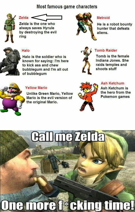 When someone calls link Zelda - 9GAG