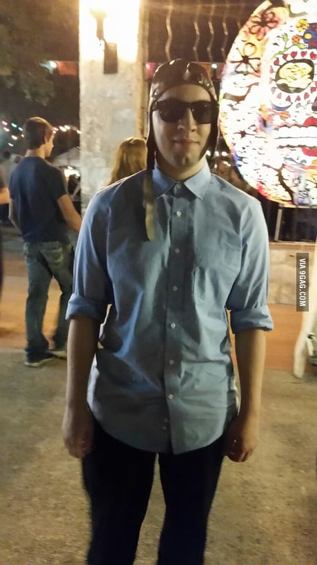 Filthyfrank halloween costume, because I'm lazy/cheap. - 9GAG