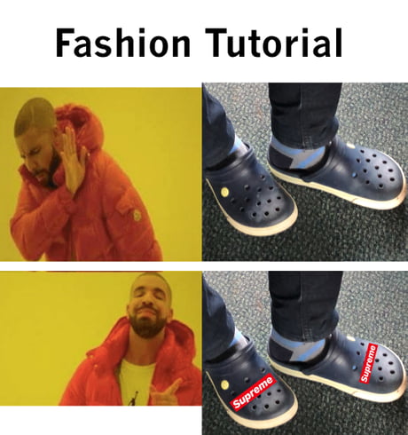 ART] Custom Supreme x Crocs : r/streetwear_memes