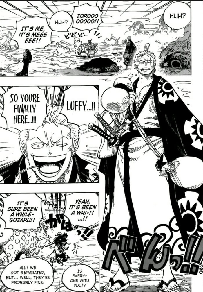 Finally Luffy Meet Zorro Again In Wano Country Gag