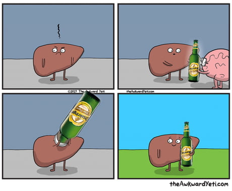 Happy liver is happy! - 9GAG