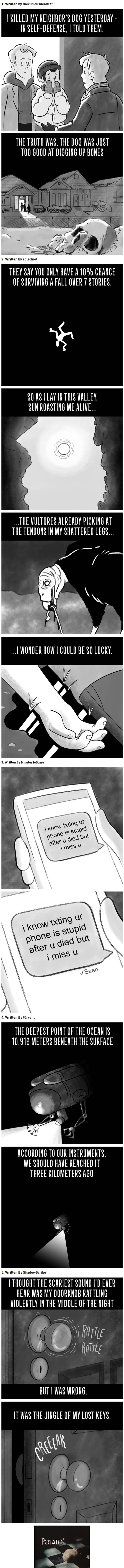 5 Short Horror Stories Turned Into Spooky Comics That Will Give You Goosebumps