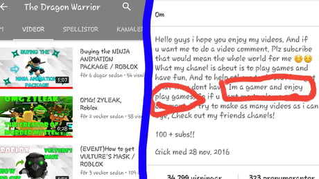 Can Someone Explain How Can A Roblox Kid Call Him A Gamer 9gag - 100 subs roblox